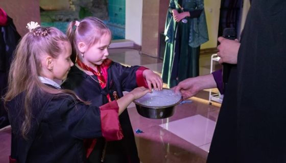 Волшебство под Рождество в Хогвартсе